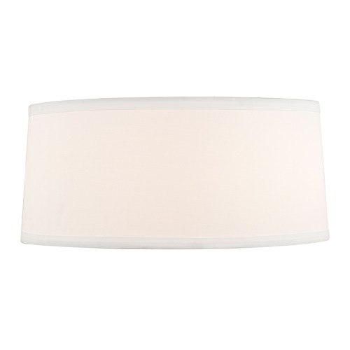 White Linen Drum Lamp Shade with Spider Assembly