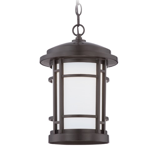 Designers Fountain Barrister Burnished Bronze LED Outdoor Hanging Light