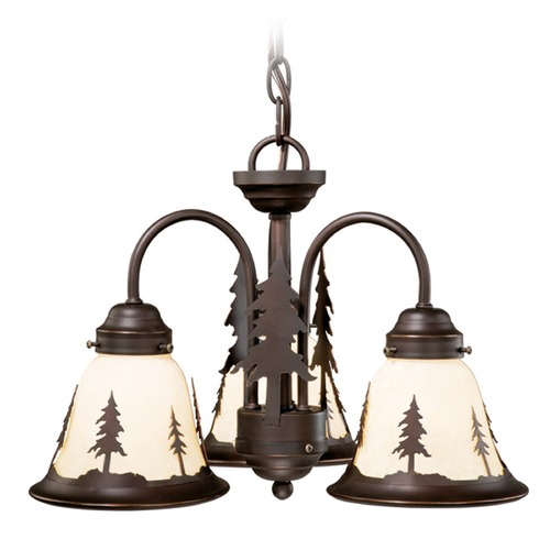 Vaxcel Lighting Yosemite Burnished Bronze Mini-Chandelier by Vaxcel Lighting LK55516BBZ-C