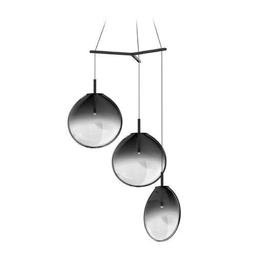 Sonneman Lighting Cantina LED Multi-Light Pendant Black by Sonneman Lighting 2995.25K-LRG