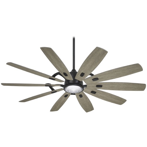 Minka Aire Barn 65-Inch LED Smart Fan in Coal by Minka Aire F864L-CL/SG