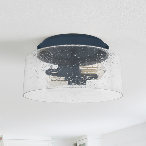 Hartland Indigo Blue Flush Mount by Hunter Fan Company