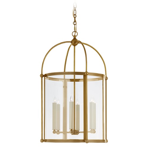 Chapman & Myers Riverside Lantern in Antique Brass by Visual Comfort Signature