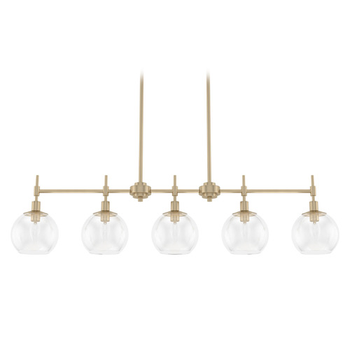 Hunter Fan Company Xidane Alturas Gold Island Light with Globe Shade