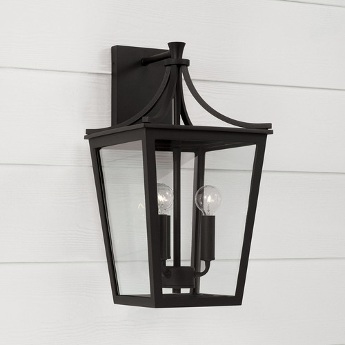 Adair 19.25-Inch Outdoor Wall Lantern in Black by Capital Lighting