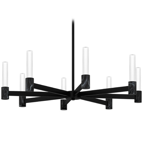 Quoizel Lighting Adler Matte Black LED Chandelier
