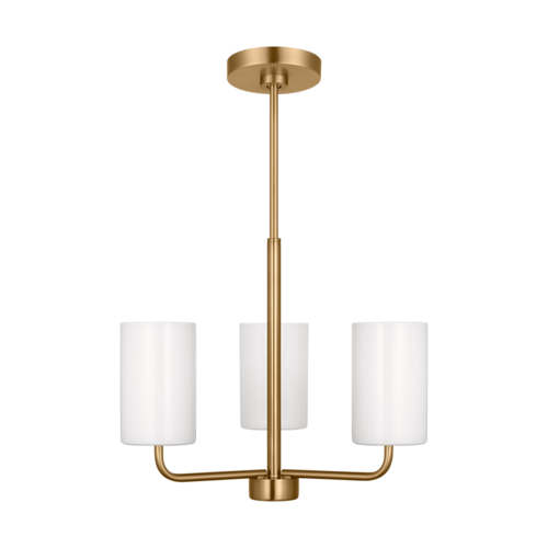 Rhett Small Chandelier in Satin Bronze by Generation Lighting