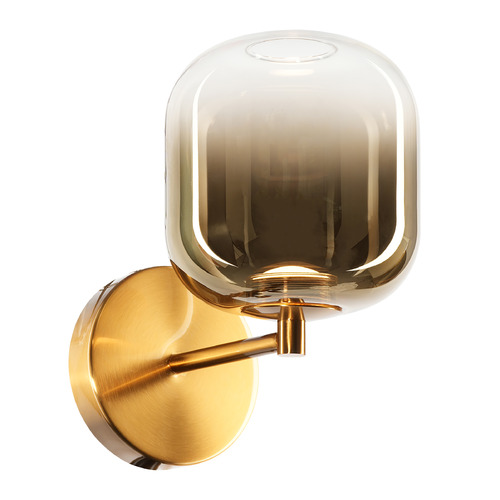Matteo Lighting Refrax Aged Gold Brass LED Sconce