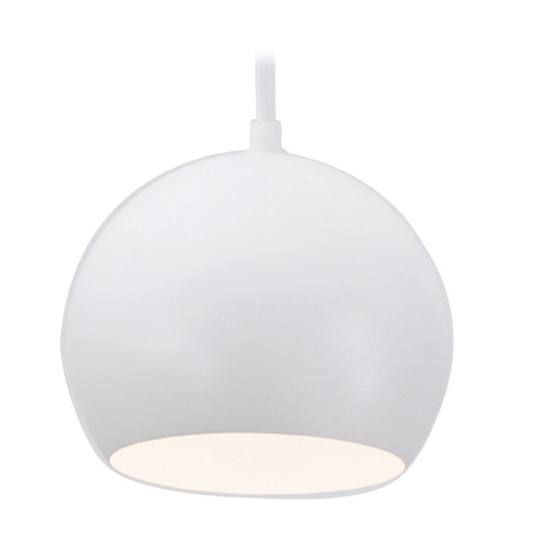 Afx Lighting Roxy White Mini-Pendant Light with Bowl / Dome Shade