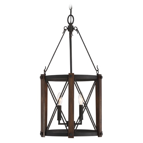 Quoizel Lighting Baron Marcado Black Pendant by Quoizel Lighting BRO5203MK