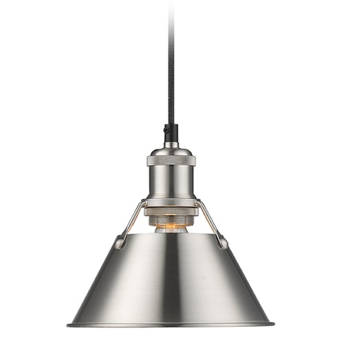 Golden Lighting Orwell Small Pendant in Pewter by Golden Lighting 3306-S PW-PW