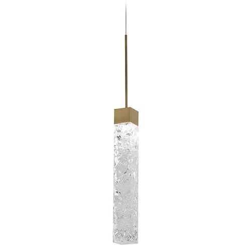 Modern Forms by WAC Lighting Minx Aged Brass LED Mini Pendant by Modern Forms PD-78013-AB