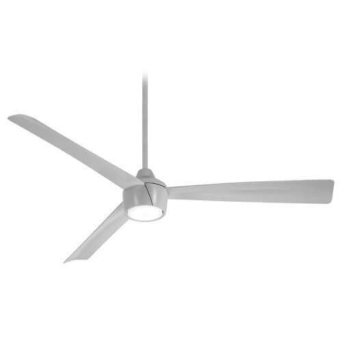 Minka Aire Skinnie 56-Inch Wet LED Fan in Grey with Grey Blades and Etched Lens F626L-GRY