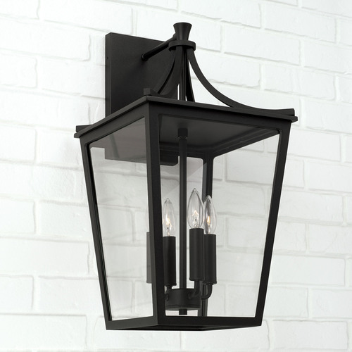 Adair 23.25-Inch Outdoor Wall Lantern in Black by Capital Lighting