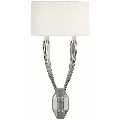 Visual Comfort Signature Collection Visual Comfort Signature Collection Chapman & Myers Ruhlmann Polished Nickel Sconce CHD2461PN-L