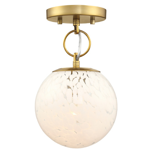 Designers Fountain Wine Flower Brushed Gold Semi-Flushmount Light