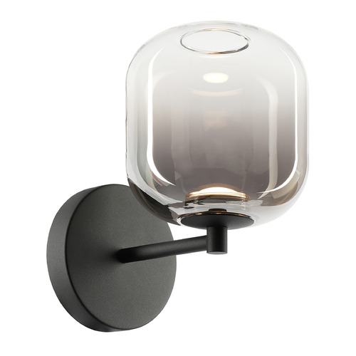 Matteo Lighting Refrax Matte Black LED Sconce