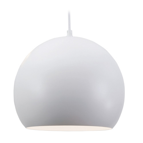 Afx Lighting Roxy White Pendant Light with Bowl / Dome Shade