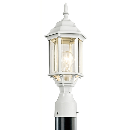 Chesapeake 18-Inch Post Light in White by Kichler Lighting