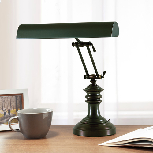 Piano Lamp in Mahogany Bronze by House of Troy Lighting