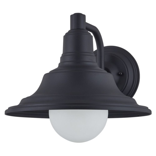 Bayside 12'' Large Black Outdoor Wall Light