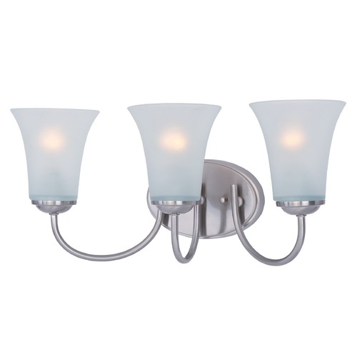 Logan Satin Nickel Bathroom Light by Maxim Lighting