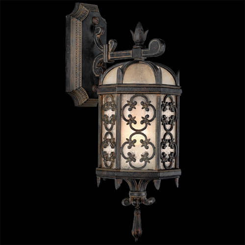 Fine Art Lamps Fine Art Lamps Costa Del Sol Marbella Wrought Iron Outdoor Wall Light 338581ST