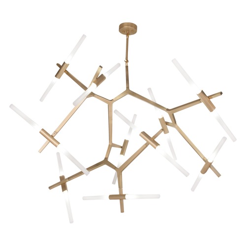 San Vicente Brushed Brass 20-Light LED Chandelier by Avenue Lighting