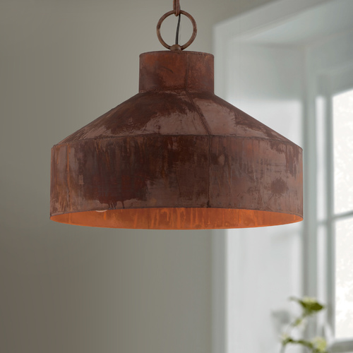 Rise & Shine Rust Patina Pendant by Troy Lighting