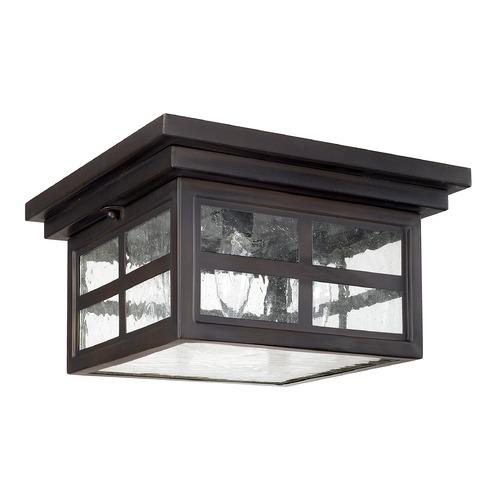 Capital Lighting Preston 11.25-Inch Outdoor Flush Mount in Bronze by Capital Lighting 9917OB