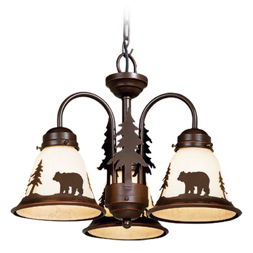 Bozeman Burnished Bronze Chandelier by Vaxcel Lighting
