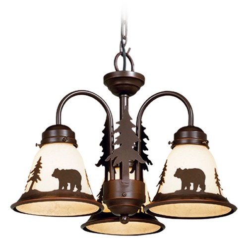 Vaxcel Lighting Bozeman Burnished Bronze Mini-Chandelier by Vaxcel Lighting LK55716BBZ-C