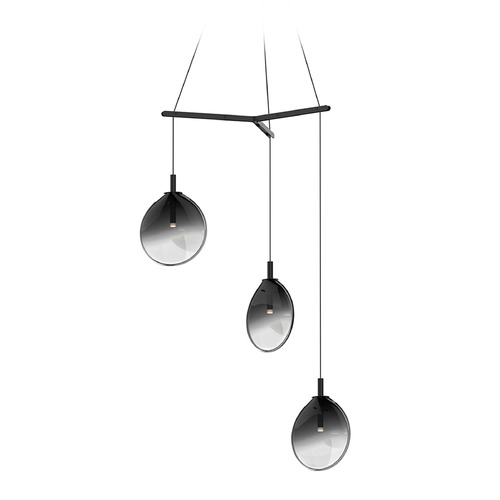 Sonneman Lighting Cantina LED Multi-Light Pendant Black by Sonneman Lighting 2995.25K-SML