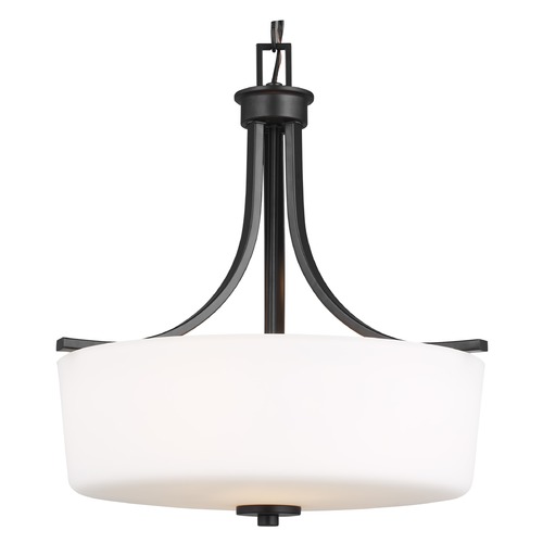 Generation Lighting Kemal Midnight Black Pendant by Generation Lighting 6528803-112