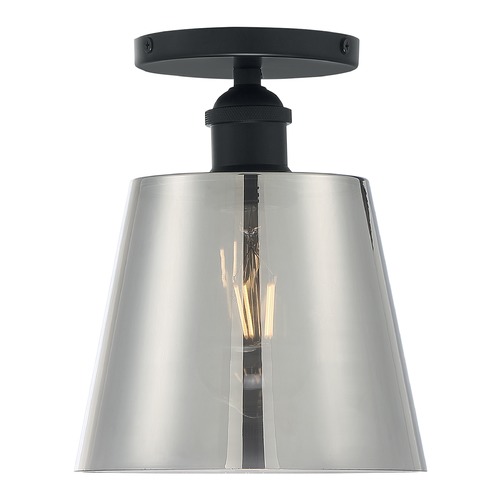 Motif Black Semi-Flush Mount by Satco Lighting