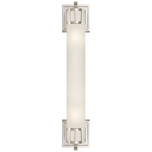 Visual Comfort Signature Collection Studio VC Openwork Long Sconce in Polished Nickel by Visual Comfort Signature SS2014PNFG