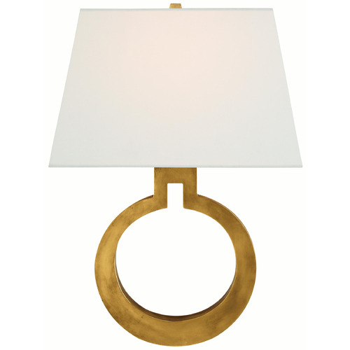 Visual Comfort Signature Collection Visual Comfort Signature Collection Chapman & Myers Ring Form Antique-Burnished Brass Wall Lamp CHD2970AB-L