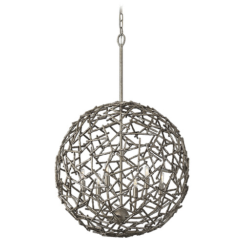Savoy House Savoy House Lighting Hendren Campagne Luxe Pendant Light with Globe Shade 7-2244-6-10