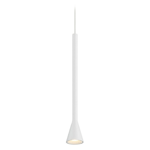 George Kovacs Piccolo Matte White LED Mini-Pendant Light with Conical Shade