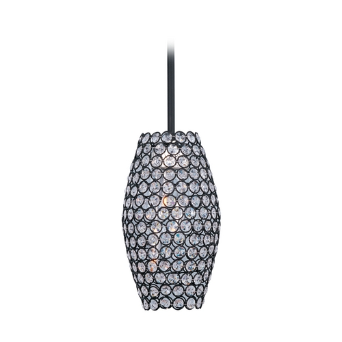 Maxim Lighting Maxim Lighting Glimmer Bronze Mini-Pendant Light with Oblong Shade 39882BCBZ