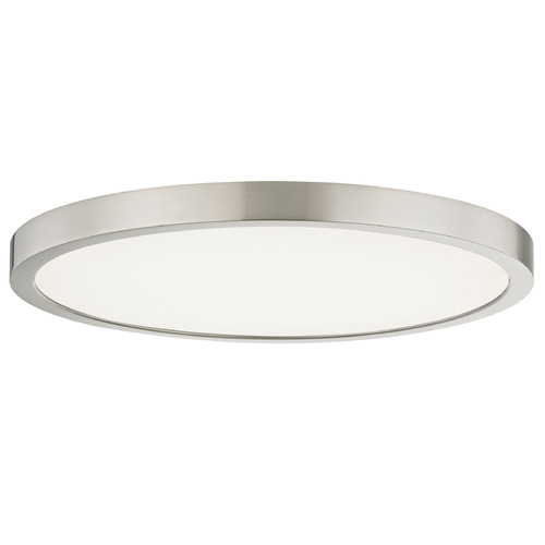 Flat LED Light Surface Mount 14-Inch Round Satin Nickel 5CCT 2235LM