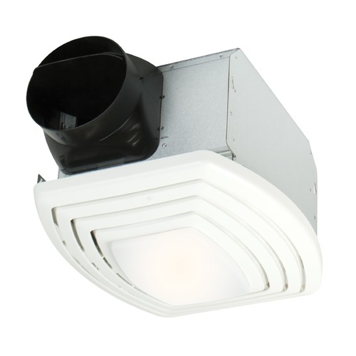 Craftmade Lighting Fresh Air Series Designer White Exhaust Fan with Light by Craftmade Lighting TFV110SL