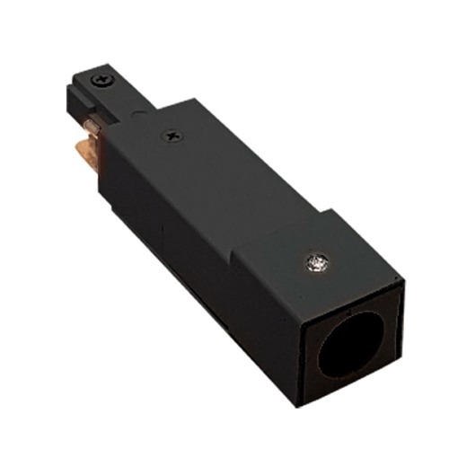 WAC Lighting Black J Track 2-Circuit Bx Live End Connector by WAC Lighting J2-BXLE-BK