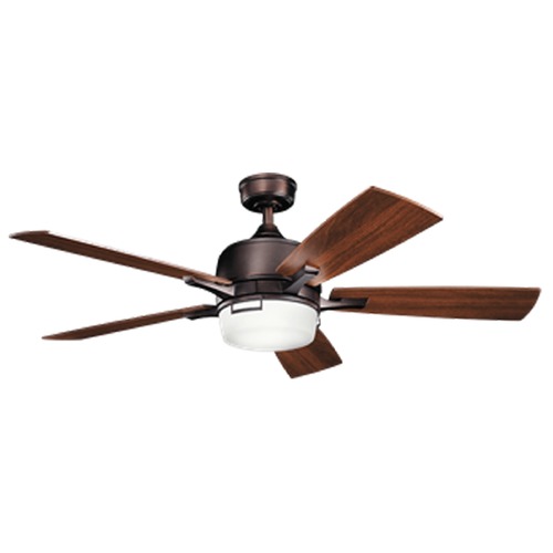 Kichler Lighting Leeds 52-Inch LED Fan in Oil Brushed Bronze by Kichler Lighting 300457OBB