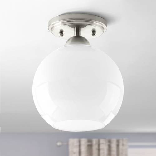 Carisa Brushed Nickel Semi-Flush Mount by Progress Lighting