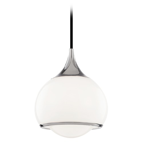 Mitzi by Hudson Valley Reese Polished Nickel Mini Pendant by Mitzi by Hudson Valley H281701S-PN