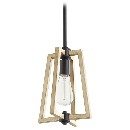 Quorum Lighting Alpine Noir & Driftwood Pendant by Quorum Lighting 3189-69