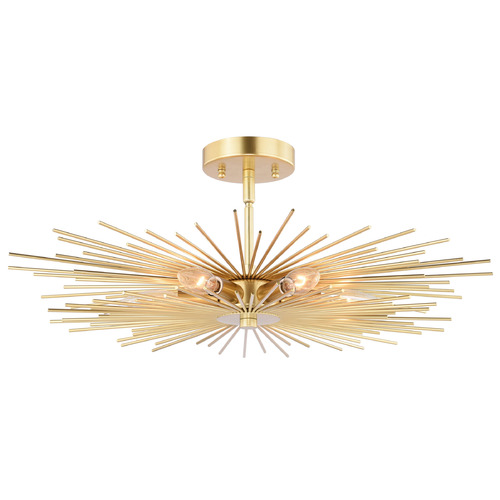 Vaxcel Lighting Nikko Gold Semi-Flushmount Light