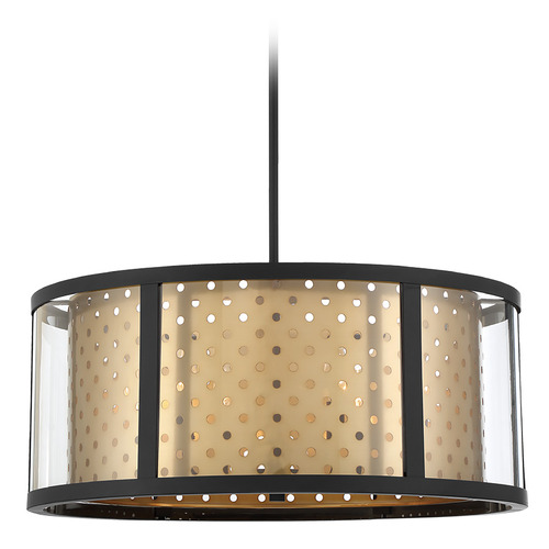 Eurofase Lighting Grado 25-Inch Pendant in Black & Gold by Eurofase Lighting 39416-025