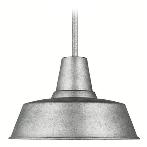 Visual Comfort Studio Collection Sean Lavin Barn Light Weathered Pewter Outdoor Hanging Light
